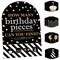 Big Dot of Happiness Adult Happy Birthday - Gold - Birthday Party Scavenger Hunt - 1 Stand and 48 Game Pieces - Hide and Find Game